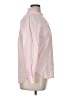 J.Crew Checkered-gingham Pink Long Sleeve Blouse Size 14 - photo 4