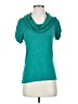 August Silk Teal Short Sleeve Top Size S - photo 1
