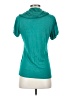 August Silk Teal Short Sleeve Top Size S - photo 2