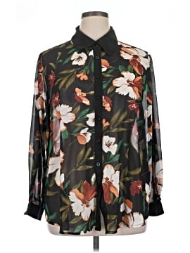 Shein Curve Long Sleeve Blouse
