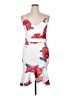 Unbranded 100% Polyester Floral White Cocktail Dress Size XL - photo 1
