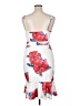 Unbranded 100% Polyester Floral White Cocktail Dress Size XL - photo 2