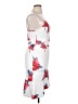 Unbranded 100% Polyester Floral White Cocktail Dress Size XL - photo 4
