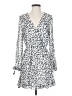 Great Jones 100% Polyester Animal Print Silver Casual Dress Size M - photo 1