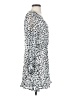 Great Jones 100% Polyester Animal Print Silver Casual Dress Size M - photo 4