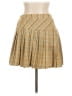 Hesperus 100% Polyester Plaid Tan Yellow Casual Skirt Size L - photo 2