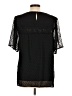 Unbranded 100% Polyester Black Short Sleeve Blouse Size L - photo 2