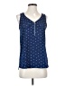 Fortune + Ivy 100% Polyester Blue Sleeveless Blouse Size S - photo 1