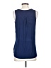 Fortune + Ivy 100% Polyester Blue Sleeveless Blouse Size S - photo 2