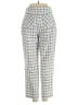 Danielle Bernstein Checkered-gingham Gray Casual Pants Size 00 - photo 2