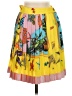 Versace 100% Polyester Tropical Yellow Casual Skirt Size EU (IT) 38 / US 2 - photo 1