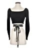 Louna Black Long Sleeve Top Size S - photo 1