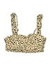 Kona Sol Animal Print Gold Swimsuit Top Size M - photo 1