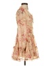 o.p.t 100% Polyester Floral Tan Cocktail Dress Size XS - photo 4