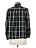 Max Studio Plaid Black Long Sleeve Button-Down Shirt Size M - photo 2