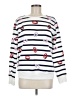Caslon Print White Sweatshirt Size M - photo 1