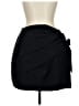 Express 100% Polyester Solid Black Casual Skirt Size 10 - photo 1