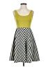 Judith March 100% Polyester Stripes Yellow Casual Dress Size S - photo 1