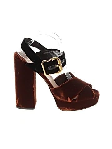 Prada Velvet PlatformSandals (view 1)