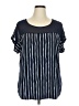 Unbranded Blue Short Sleeve Blouse Size XL (estimated) - photo 1