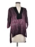 BCBGMAXAZRIA 100% Polyester Purple 3/4 Sleeve Blouse Size S - photo 1