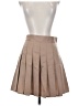 Shein Solid Tan Formal Skirt Size 4 - photo 1