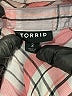 Torrid 100% Rayon Plaid Pink Long Sleeve Button-Down Shirt Size 3X Plus (3) - photo 4