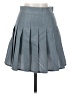 Shein Solid Gray Denim Skirt Size S - photo 1