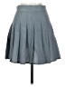 Shein Solid Gray Denim Skirt Size S - photo 2