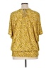 Daytrip Yellow Short Sleeve Blouse Size XL - photo 2