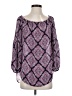 MICHAEL Michael Kors 100% Polyester Purple 3/4 Sleeve Blouse Size S - photo 1