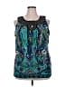 By Design Blue Sleeveless Blouse Size 2X - photo 1