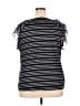 French Laundry 100% Polyester Black Short Sleeve Blouse Size 22 - 24 - photo 2