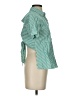 Current/Elliott 100% Cotton Stripes Green Short Sleeve Blouse Size XS (0) - photo 4