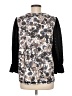 LOGO by Lori Goldstein Black 3/4 Sleeve Blouse Size M - photo 2