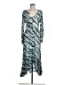 Leith 100% Rayon Animal Print Teal Casual Dress Size M - photo 1