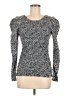 Parker Silver Long Sleeve Top Size M - photo 1