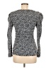Parker Silver Long Sleeve Top Size M - photo 2