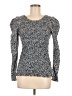 Parker Silver Long Sleeve Top Size M - photo 1
