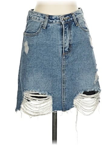 Fashion Nova Denim Skirt (view 1)