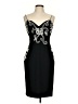 Casadei 100% Polyester Black Cocktail Dress Size 10 - photo 1