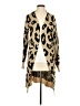 BTFBM Animal Print Tan Cardigan Size S - photo 1