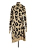 BTFBM Animal Print Tan Cardigan Size S - photo 2