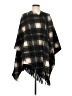 RACHEL Rachel Roy 100% Polyester Black Poncho One size - photo 1