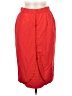 Unbranded Solid Red Casual Skirt Size 28 waist (estimated) - photo 1