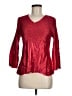 Essentials Red 3/4 Sleeve Blouse Size M - photo 1