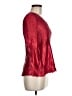 Essentials Red 3/4 Sleeve Blouse Size M - photo 4