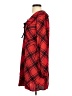 Old Navy 100% Rayon Plaid Red Casual Dress Size S - photo 5