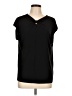Kasper Black Short Sleeve Top Size L - photo 1