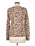 Ann Taylor Factory 100% Cotton Animal Print Brown Pullover Sweater Size M - photo 2